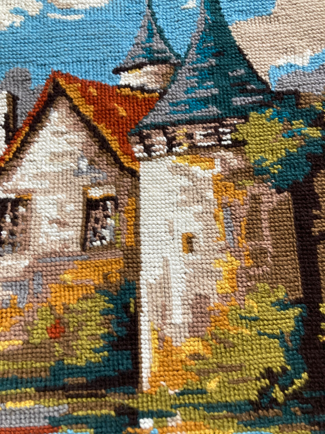 Vintage canvas tapestry