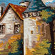 Vintage canvas tapestry