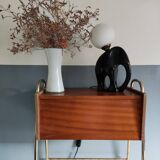 Ceramic lamp with opal globe