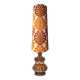 Fougère floor lamp in fabric and brown ceramic, 1970