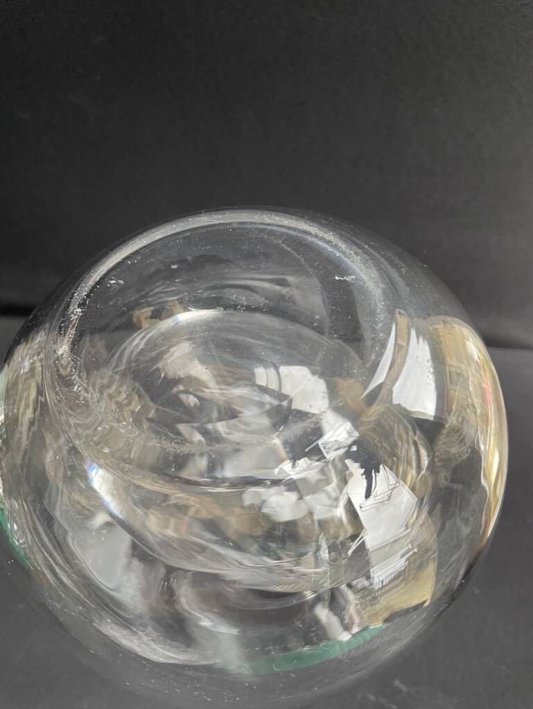 Orangeade pitcher with ice bag – Plain crystal – 19th century