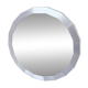 Miroir hexagonal métal brossé 1970