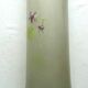 Large vase art nouveau opaque glass emaille legras: violet seedlings