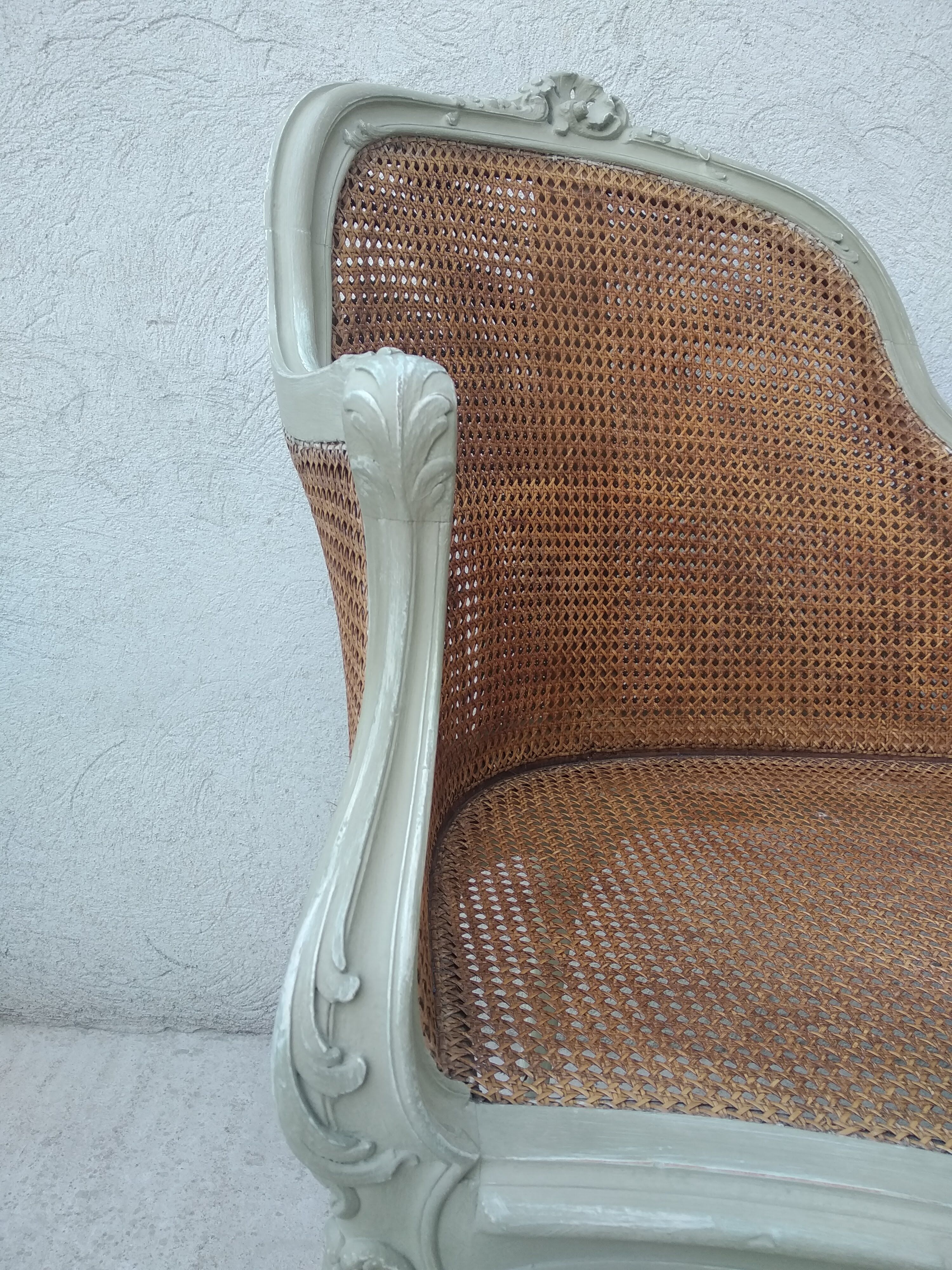 Salon Louis XV with double patinated cannage