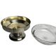 Art Deco, silver-plated metal fruit bowl with pedestal base, hallmarked, circa 1930