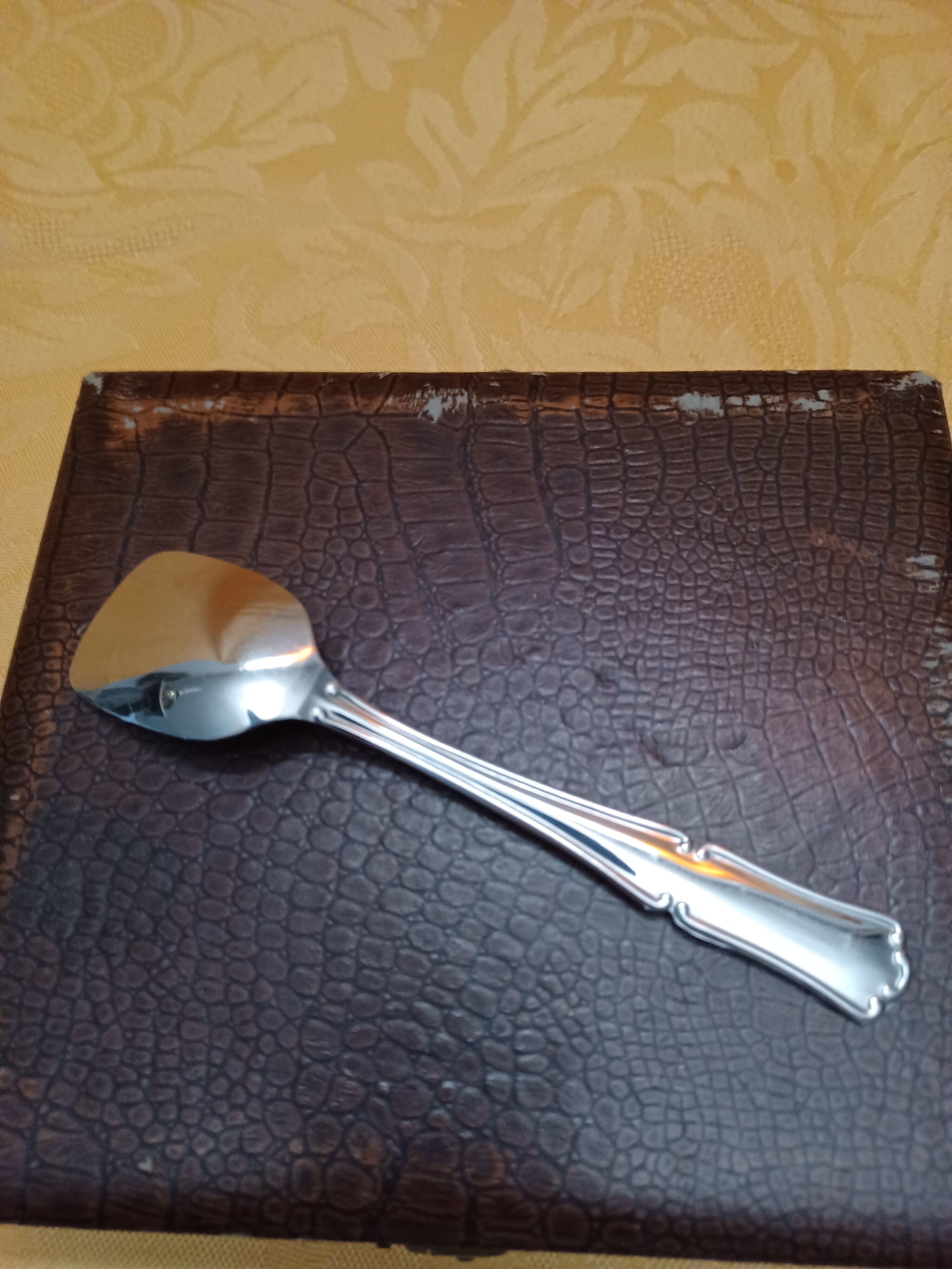 Ice spoon service, stainless steel