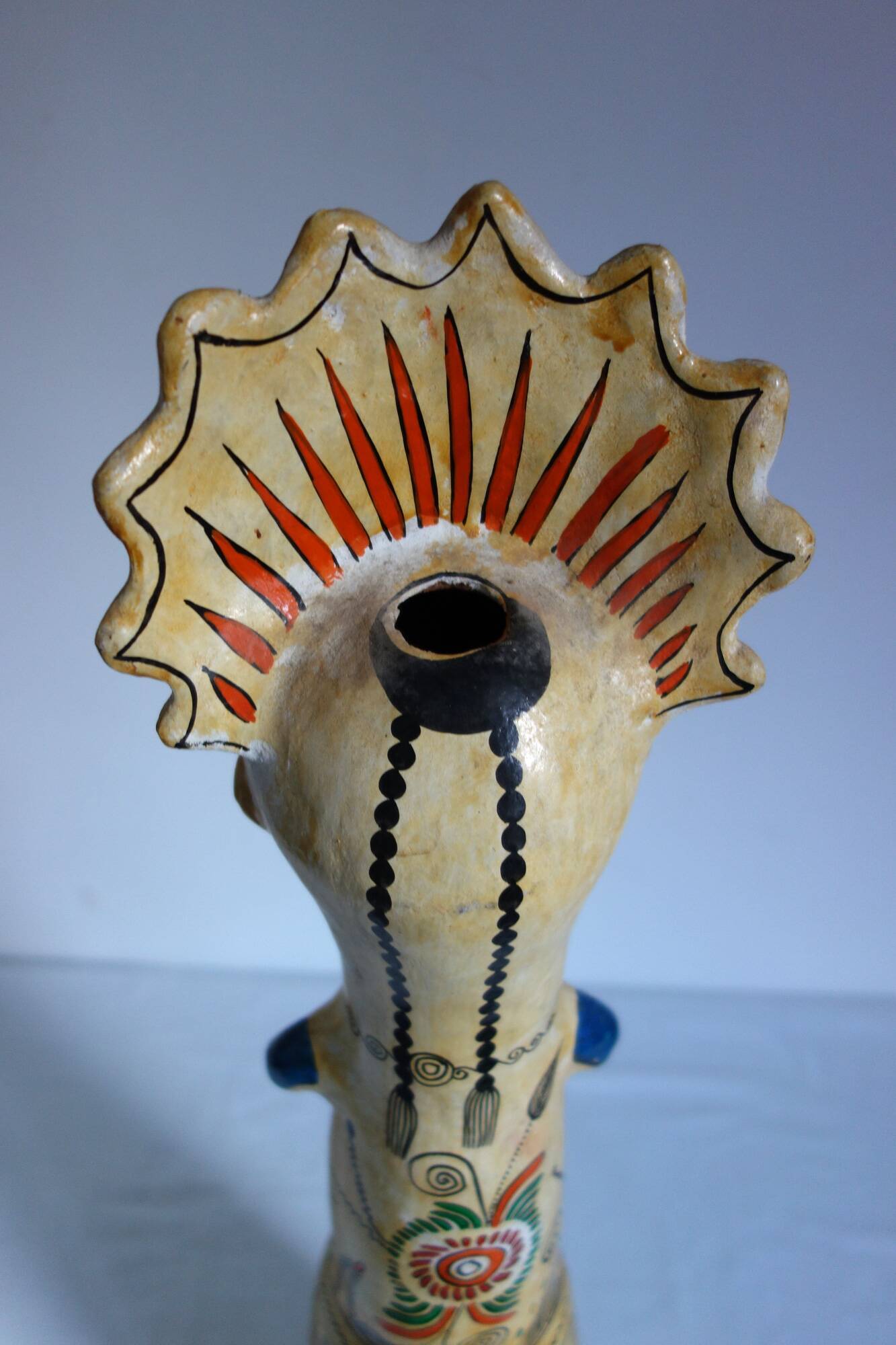 Large vintage ceramic sculpture, Tonala, Mexico