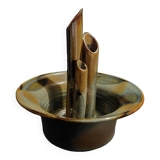 Ceramic XXth spade flowers signature to identify
