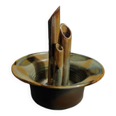 Ceramic XXth spade flowers signature to identify
