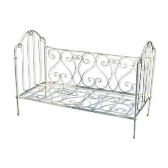 Child bench in ideal wrought iron garden
