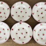 set of 12 plates, 6 flat and 6 hollow N1.