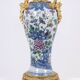 Pair of porcelain lamps decorated with bronze satyrs. Circa 1880.
