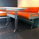 Vintage dining area bench and matching table