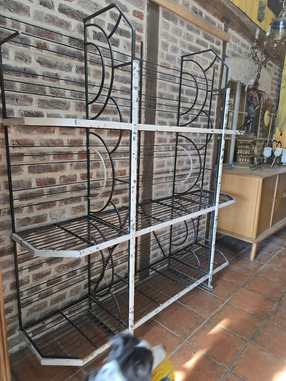 Art Deco Iron Bakery Shelf