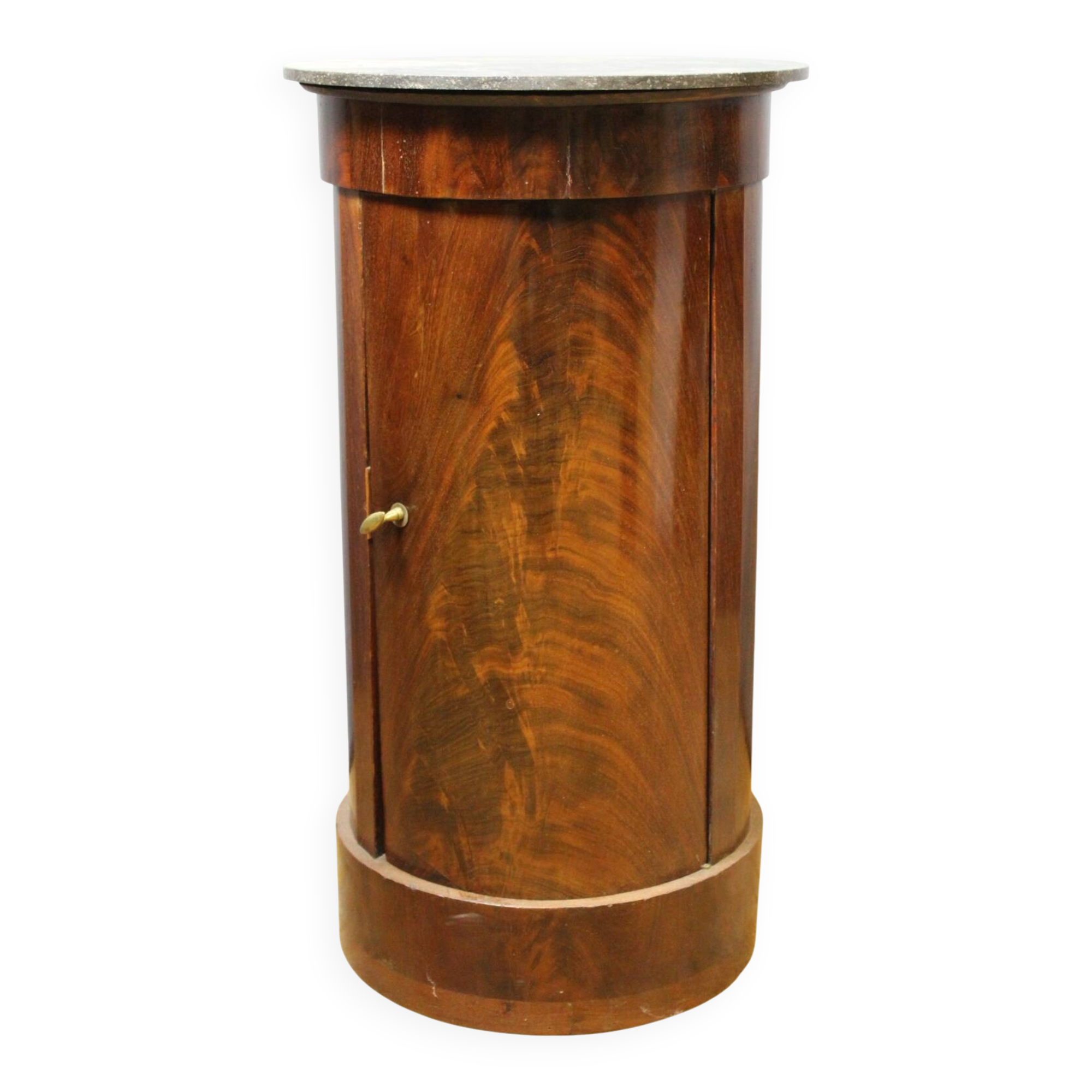 Empire bedside table in mahogany, 19th century.