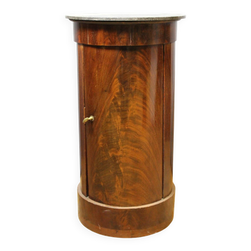 Empire bedside table in mahogany, 19th century.