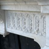 Napoleon III fireplace in Carrara marble