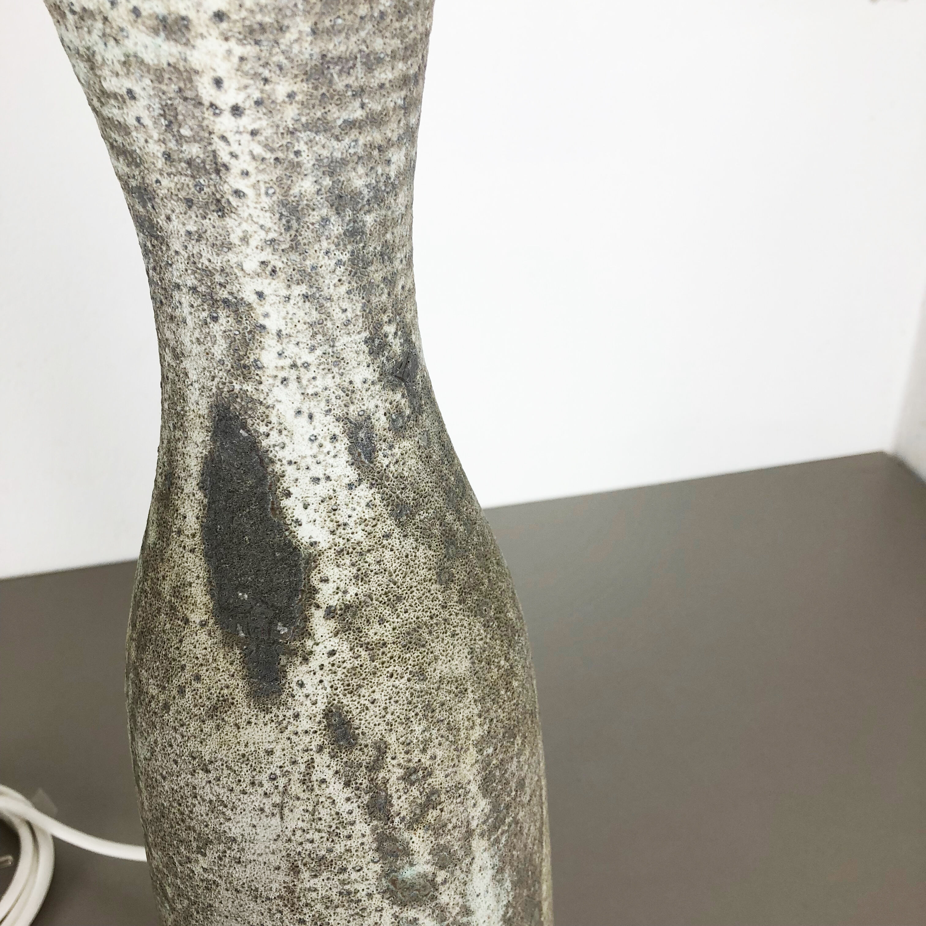 Ceramic studio pottery table light by Piet Knepper for Mobach, Netherlands 1960s