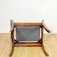 Stool seat white-cream velvet fabric oak Art Deco