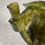 Glazed clay sangria pitcher