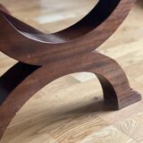 Coffee table in wood, marble and onyx.