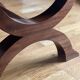 Coffee table in wood, marble and onyx.