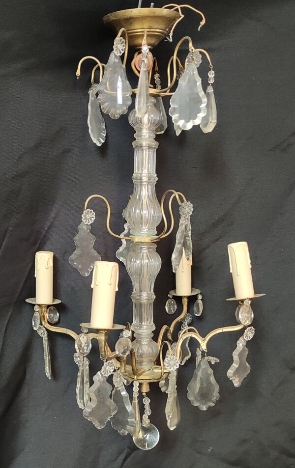 Ancien lustre pampilles