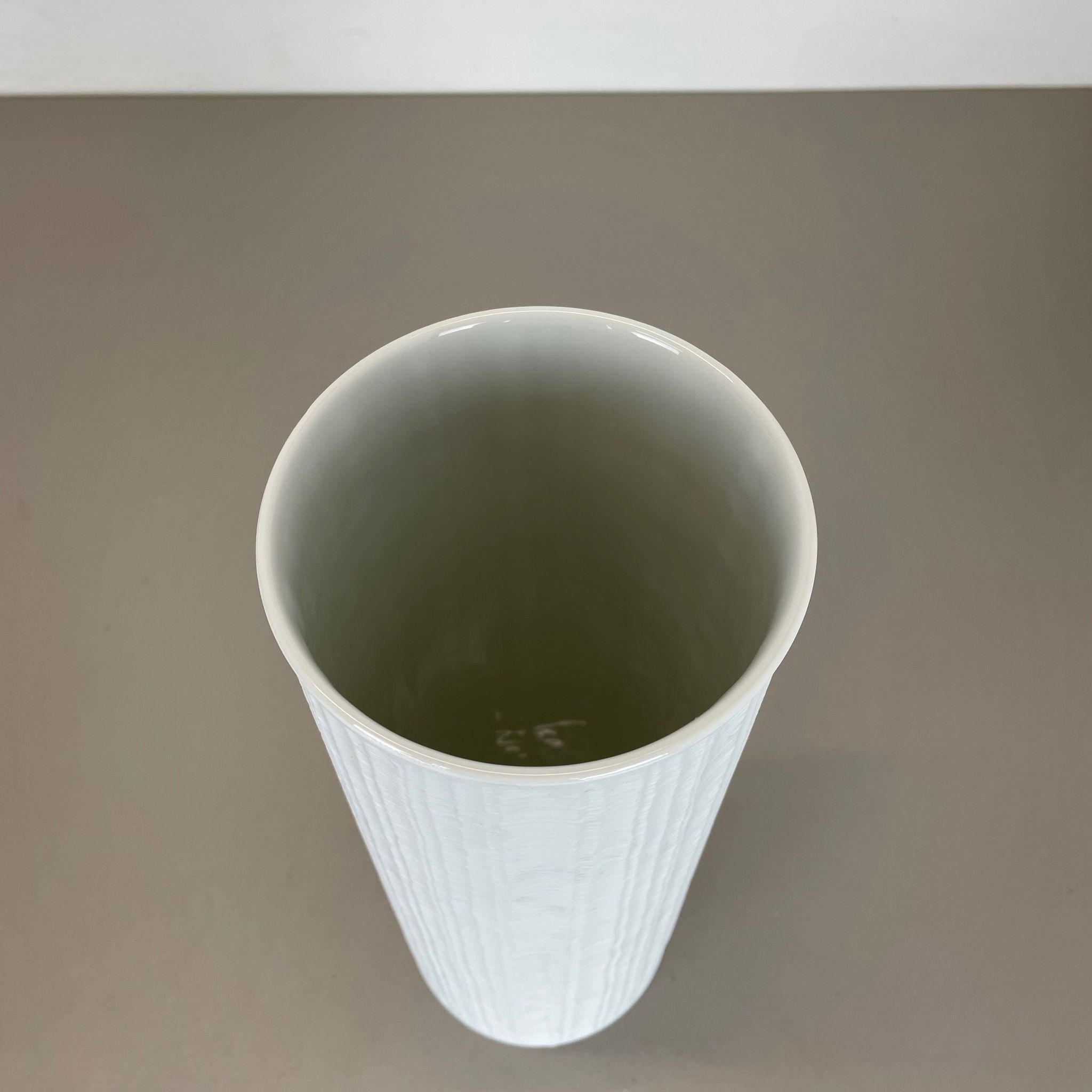 Large 32cm Op Art Vase Vase Heinrich Fuchs for Hutschenreuther, Germany, 1970s