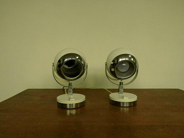 Pair of lamps Eyeball years 70