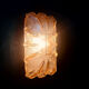 Wall lamp or ceiling lamp thick glass seventies vintage
