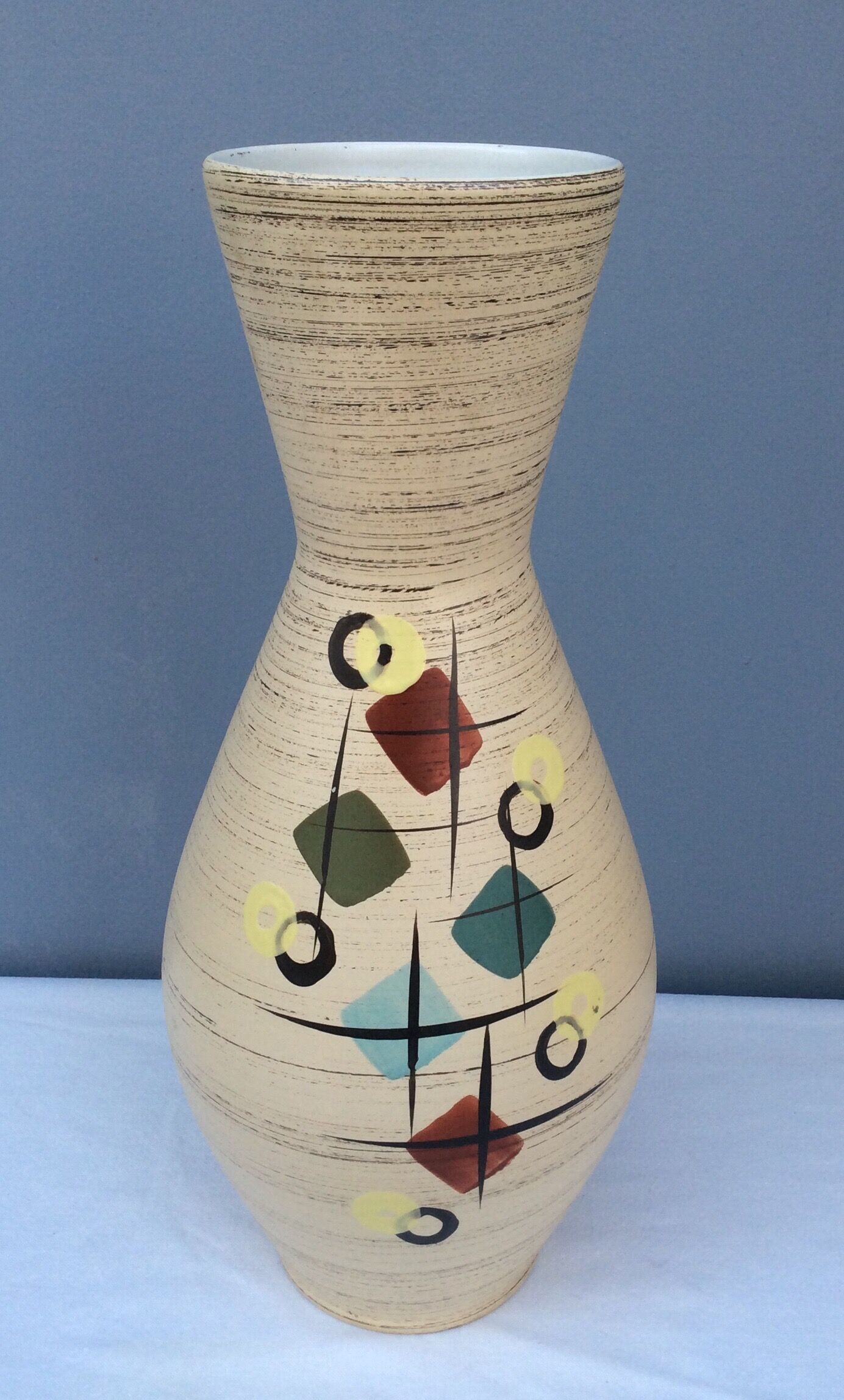 Vase en céramique West Germany 40cm.
