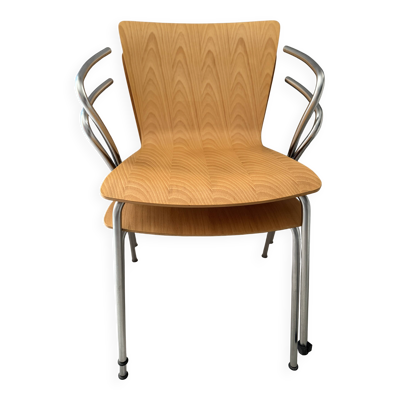 Paire de chaises Vico Duo – Vico Magistretti  Fritz Hansen, édition 1997