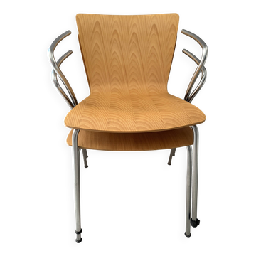 Paire de chaises Vico Duo – Vico Magistretti  Fritz Hansen, édition 1997