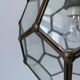 Italian Art Deco glass ceiling light in the shape of a honeycomb, 1950s, Italy.