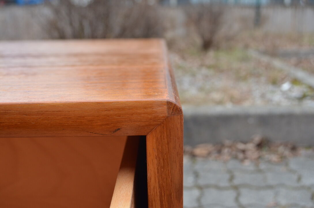 Danish Modern Teak Chest of Drawers  Cabinet Sideboard