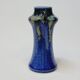 Ancien vase  Art déco en grès flammé bleu