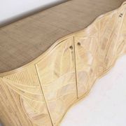Enfilade « feuilles » en rotin 