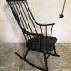 Grandessa Rocking Chair in Black Beech by Lena Larsson, 1960's