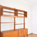 Mid-Century Teak Wall Unit by Torbjørn Afdal for Bruksbo, 1950s, Set of 2