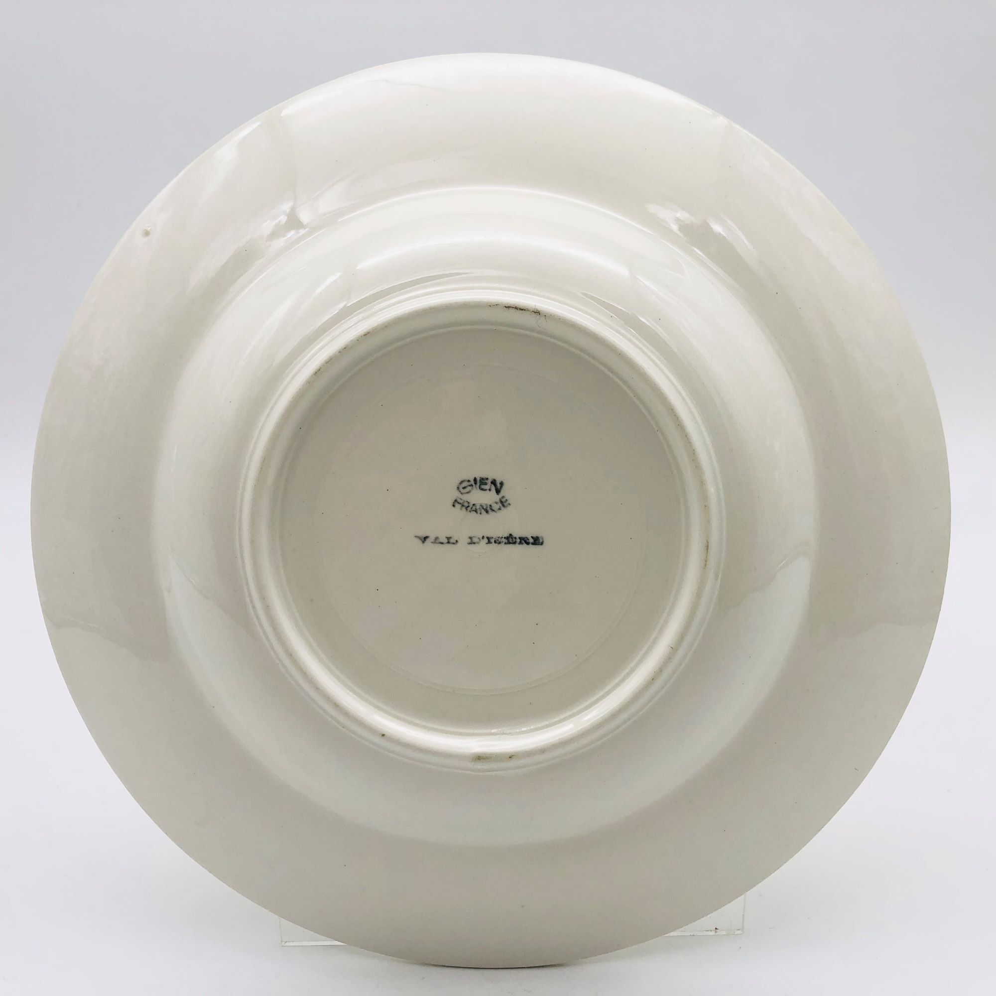 6 hollow plates "Gien", model Val d'Isère