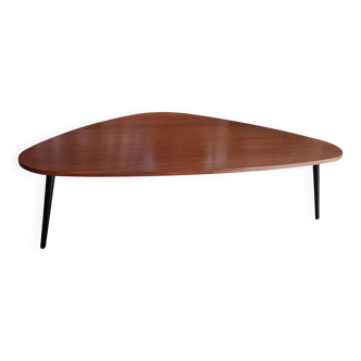 Walnut coffee table Scandinavian design co-edition