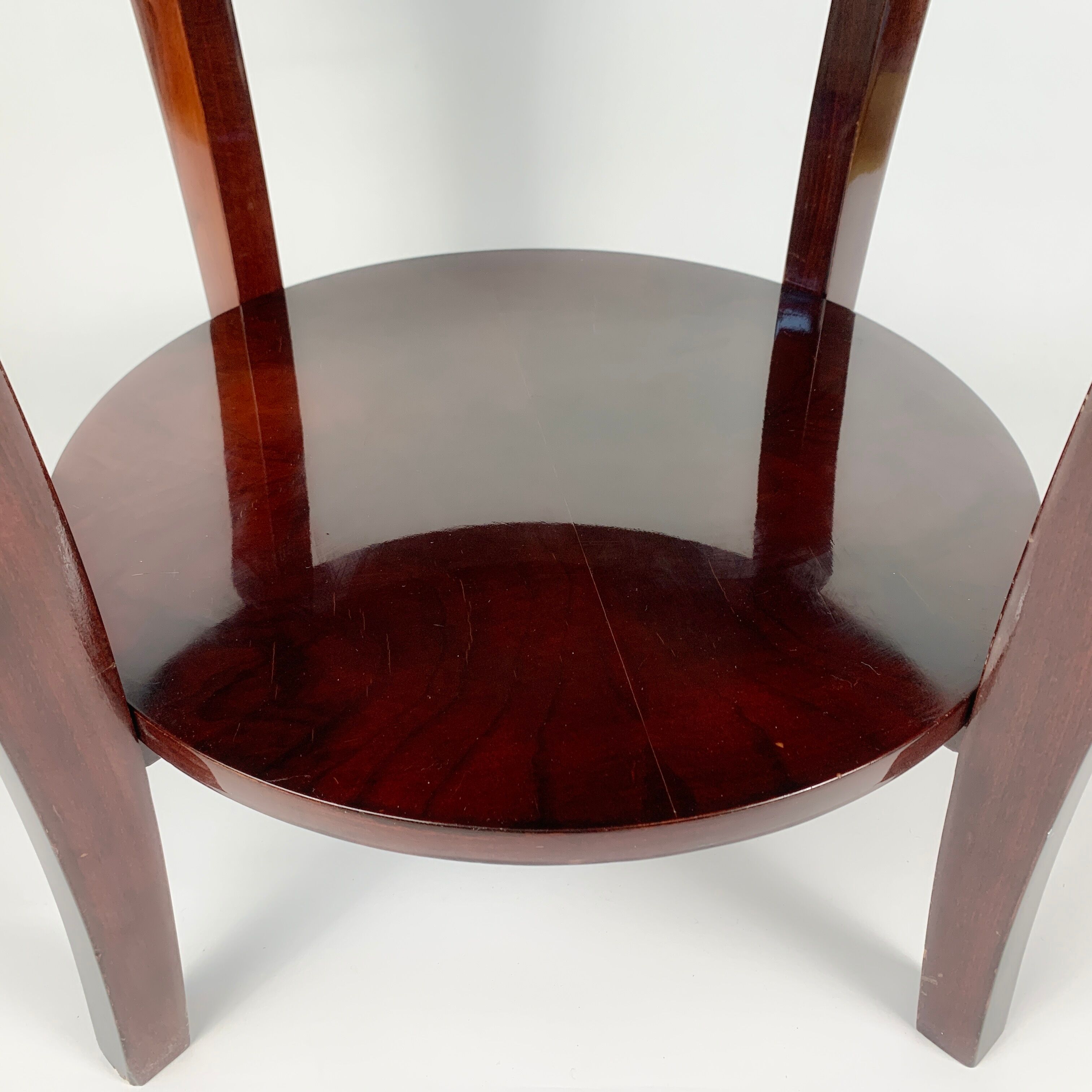 Glazed wooden coffee table in Art Deco style