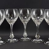 5 glass crystal cut hand crystal workshop in baccarat