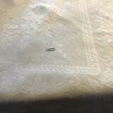 Tablecloth and 12 linen towels marked AA