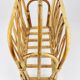 Porte-revues rotin bambou style Franco Albini, Italie, années 1970