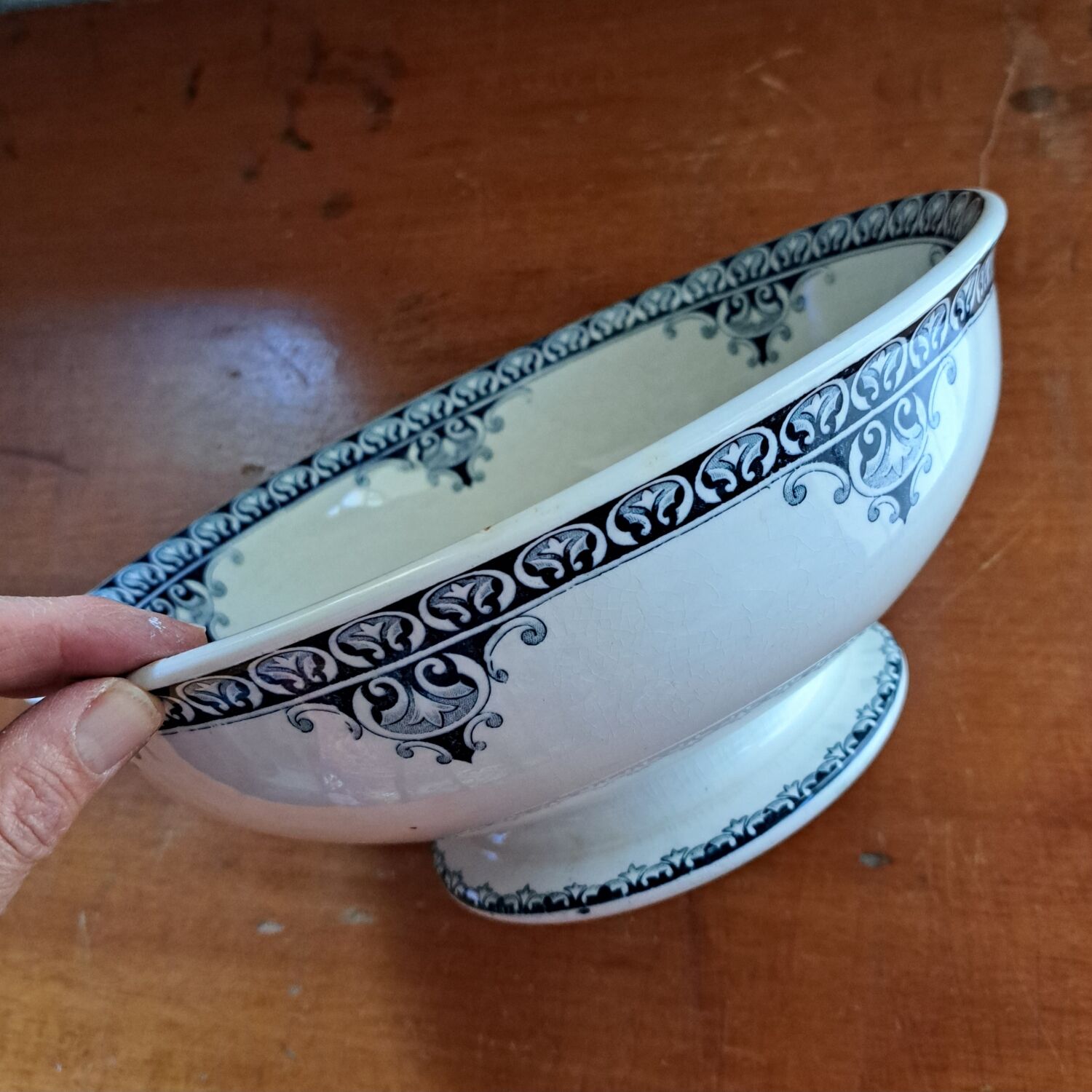 Iron earth salad bowl Adrianople model