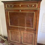 Secretary in mahogany and mahogany veneer Louis XVI era