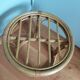 Pouf tabouret rotin osier housse