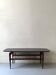 Danish teak coffee table with a double top, 1950s design.