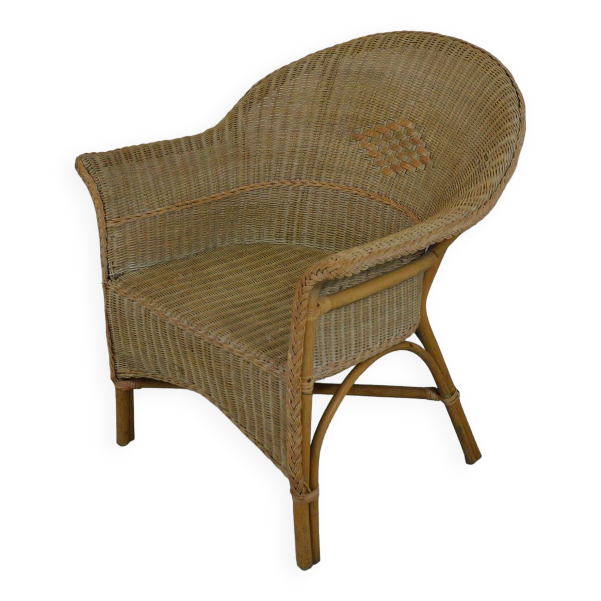 Rattan armchair